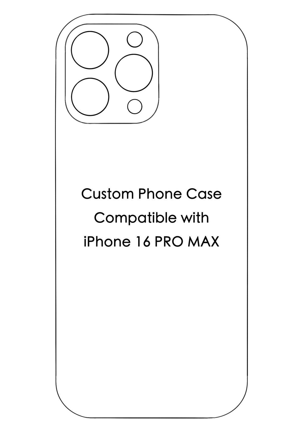 Custom Phone Case Compatible with iPhone 16 Pro Max PCS-004