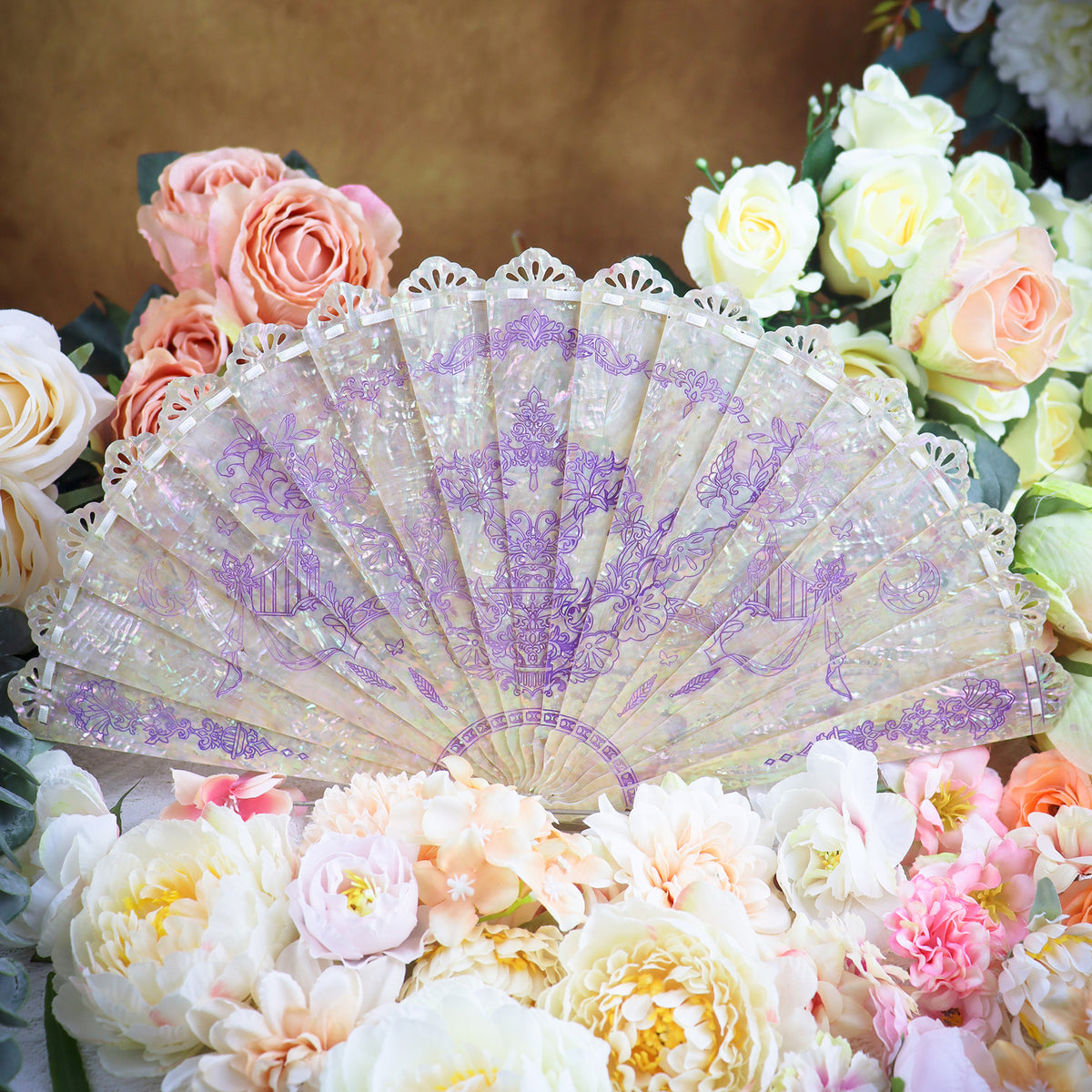 Butterfly in Moonlight - Handcrafted Fans