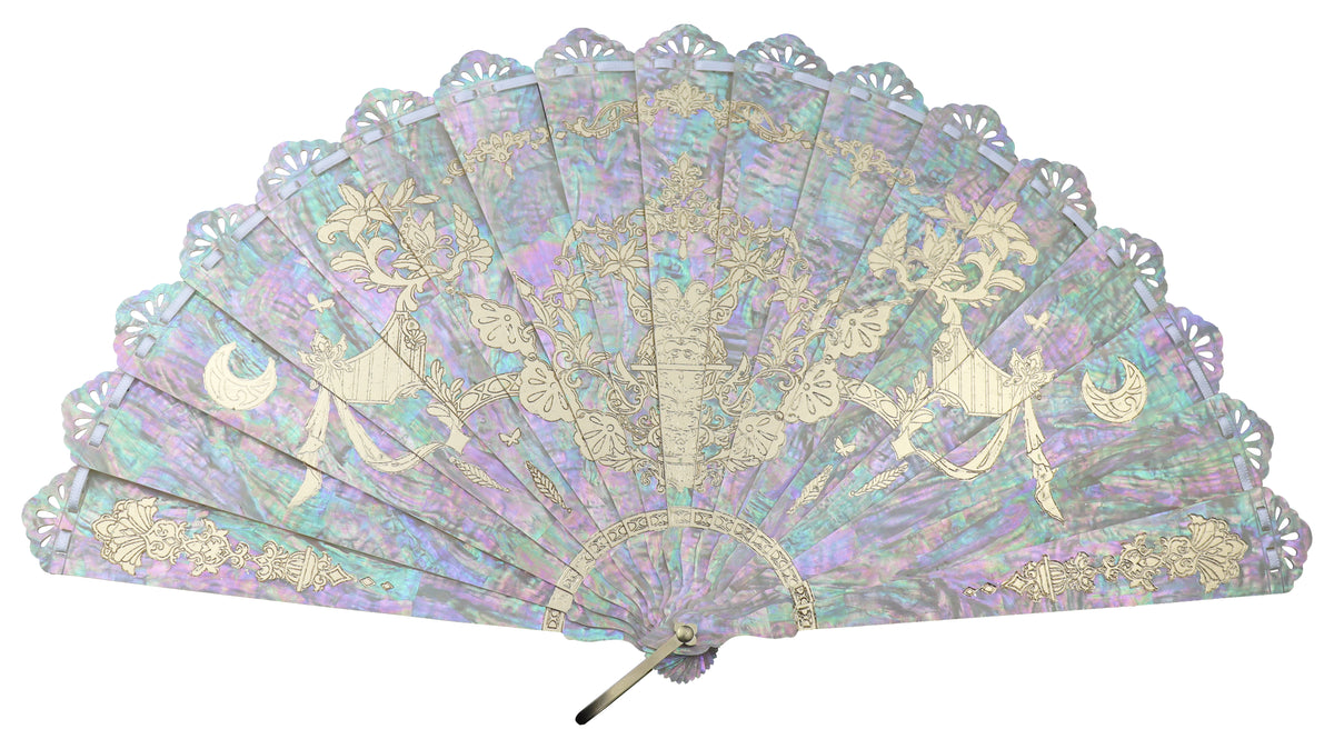 Butterfly in Moonlight - Handcrafted Fans