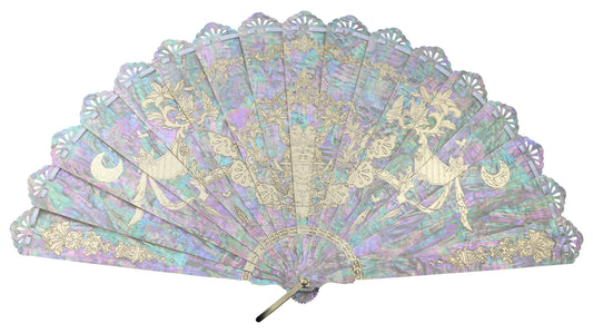 Butterfly in Moonlight - Handcrafted Fans
