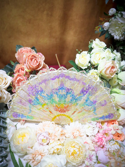 Butterfly in Moonlight - Handcrafted Fans