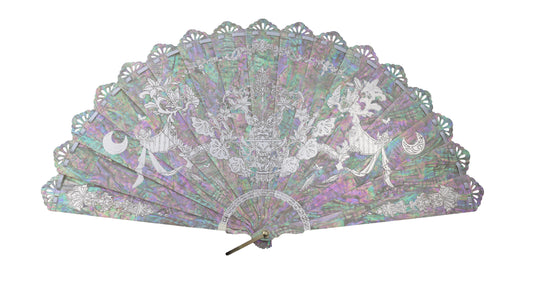 Butterfly in Moonlight - Handcrafted Fans